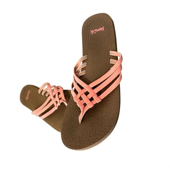 Sanuk Yoga Sandy Flip Flop Sandals - Picture 1 of 9